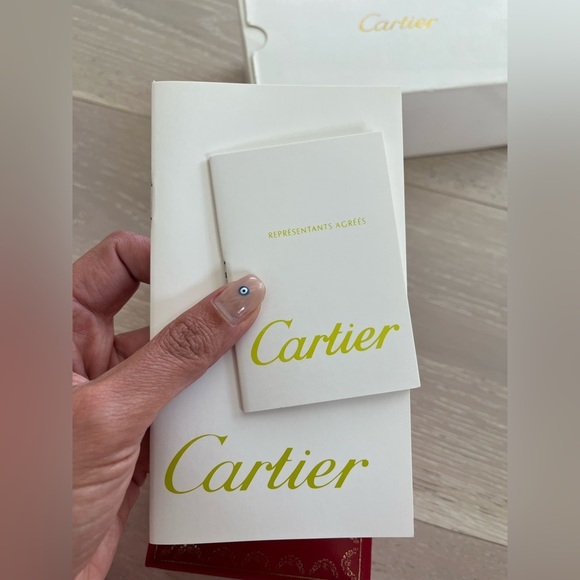 Vintage Cartier Sunglasses Eyeglass Hard Red Box case with pamphlets co712 - Picture 7 of 9